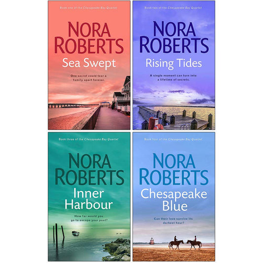 Chesapeake Bay Series 4 Books Collection Set By Nora Roberts - Fiction - Paperback