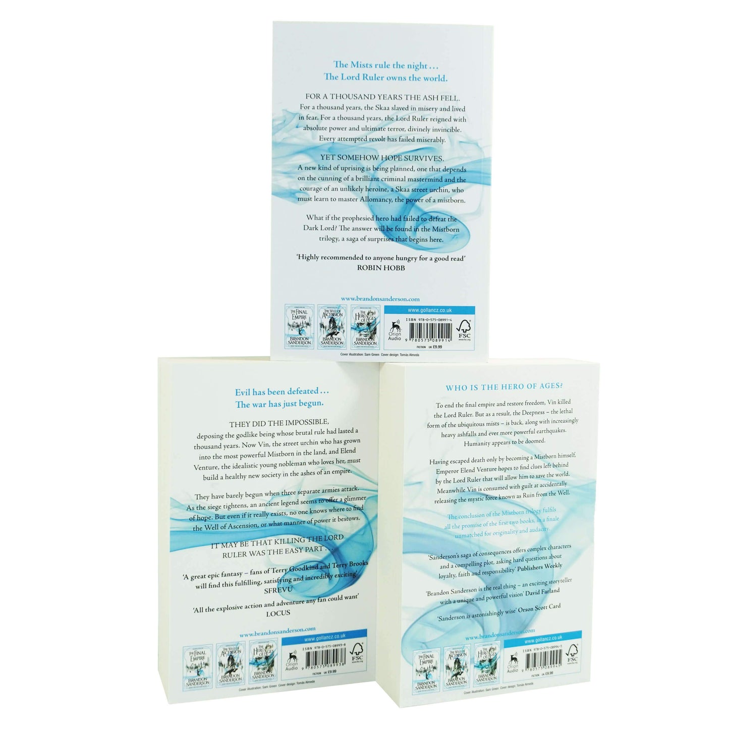 Mistborn Trilogy By Brandon Sanderson 3 Books Box Set - Fiction - Paperback