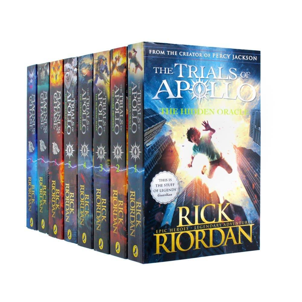 Rick Riordan Trials of Apollo & Magnus Chase Series 8 Books Set Collection - Ages 9+ - Paperback