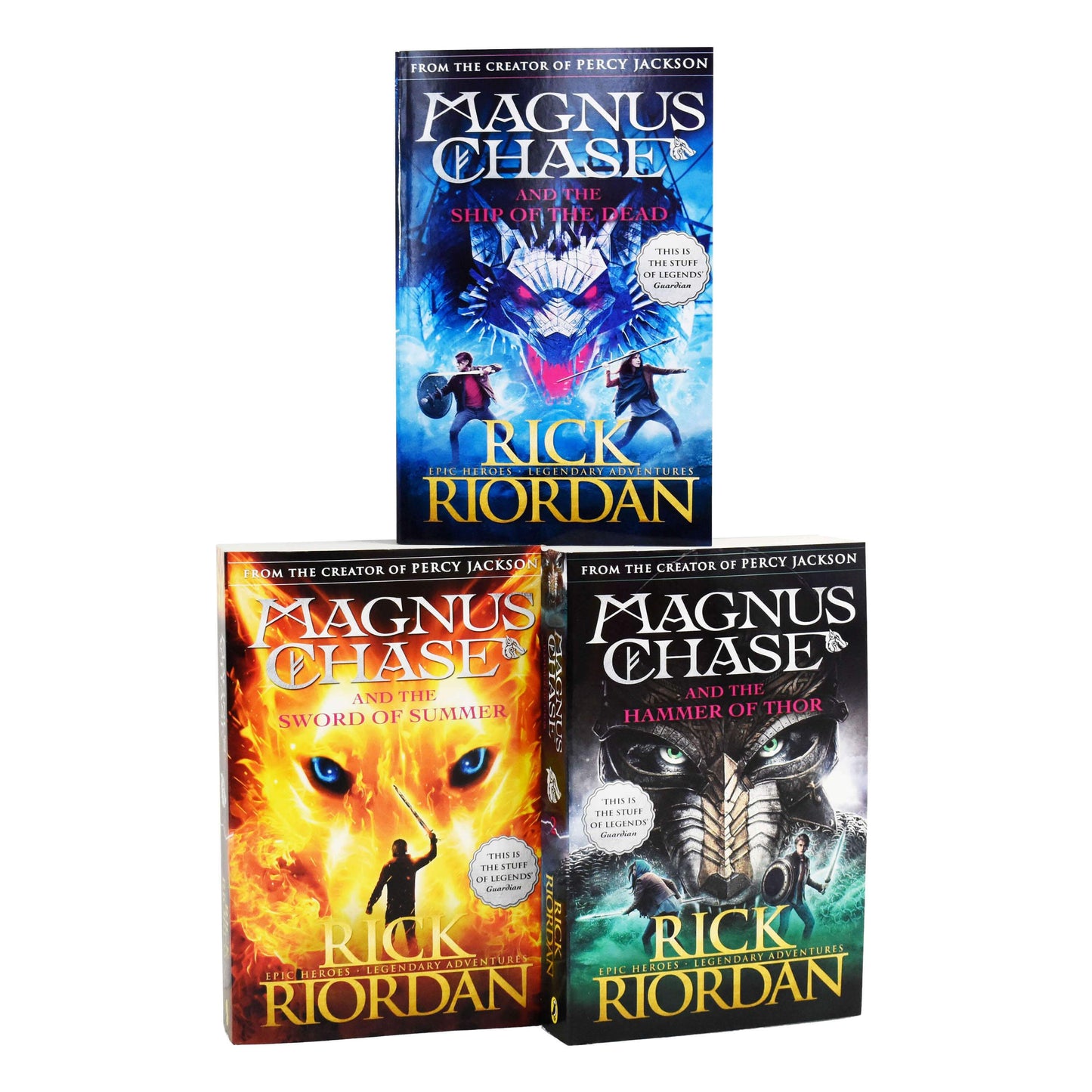 Rick Riordan Collection 6 Books Set (Kane Chronicles & Magnus Chase) - Young Adult - Paperback