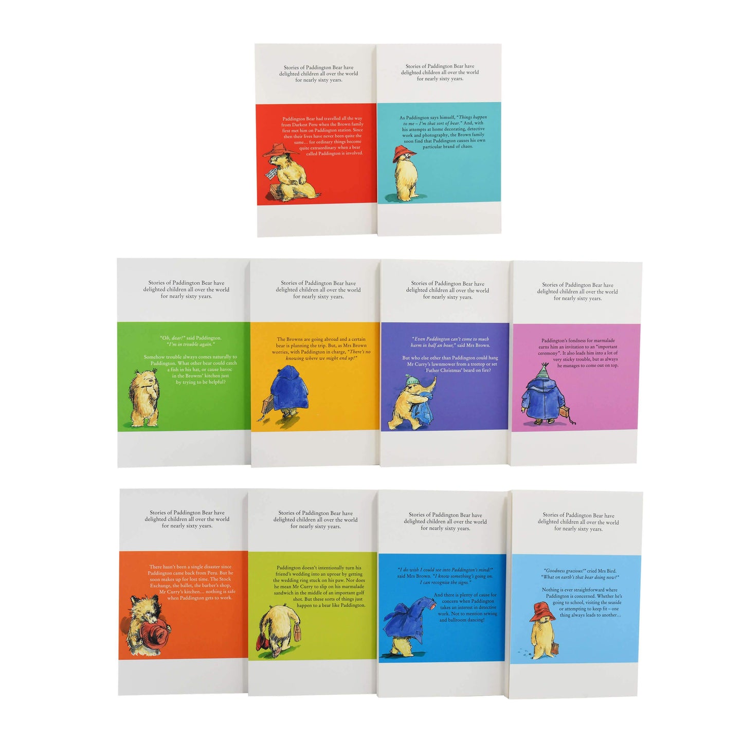 Paddington Bear Classic Collection 10 Books By Michael Bond - Ages 7+ - Paperback