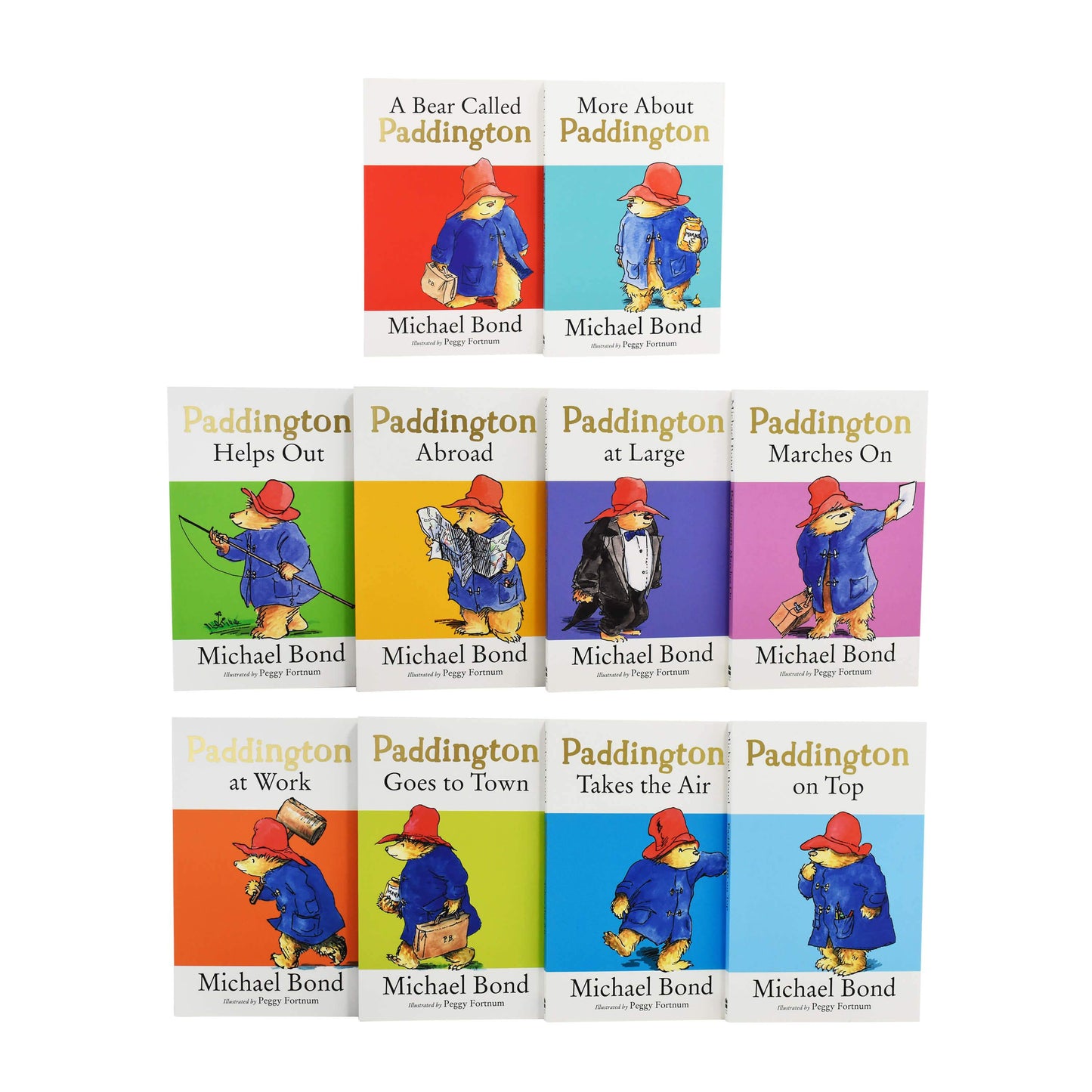 Paddington Bear Classic Collection 10 Books By Michael Bond - Ages 7+ - Paperback