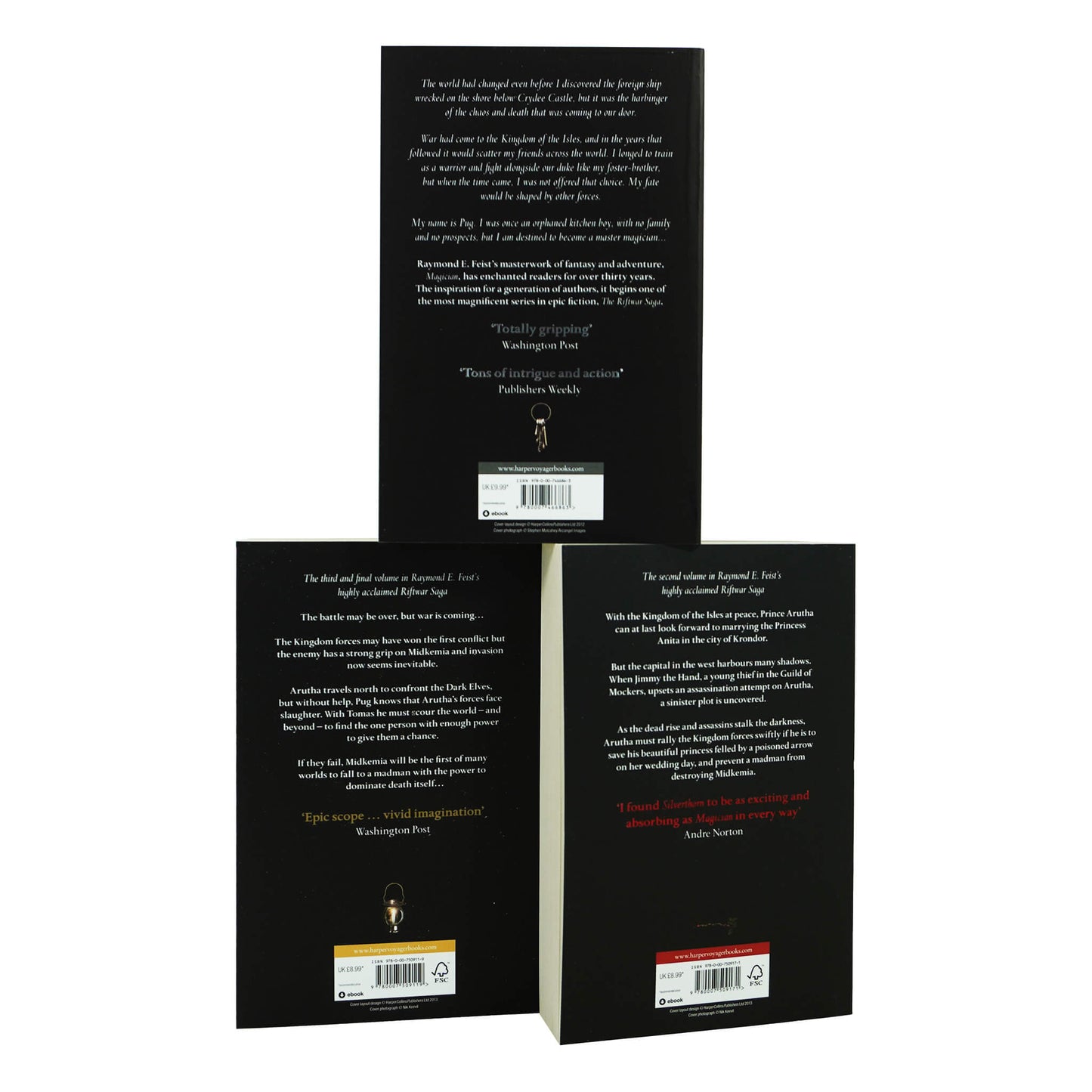 The Complete Riftwar Saga Trilogy 3 Books Collection Set By Raymond E. Feist - Fiction - Paperback