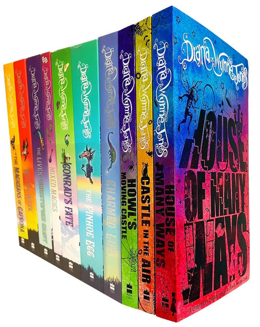 Chrestomanci Series & Howl's Moving Castle Series By Diana Wynne Jones 10 Books Collection Set  - Ages 9+ - Paperback
