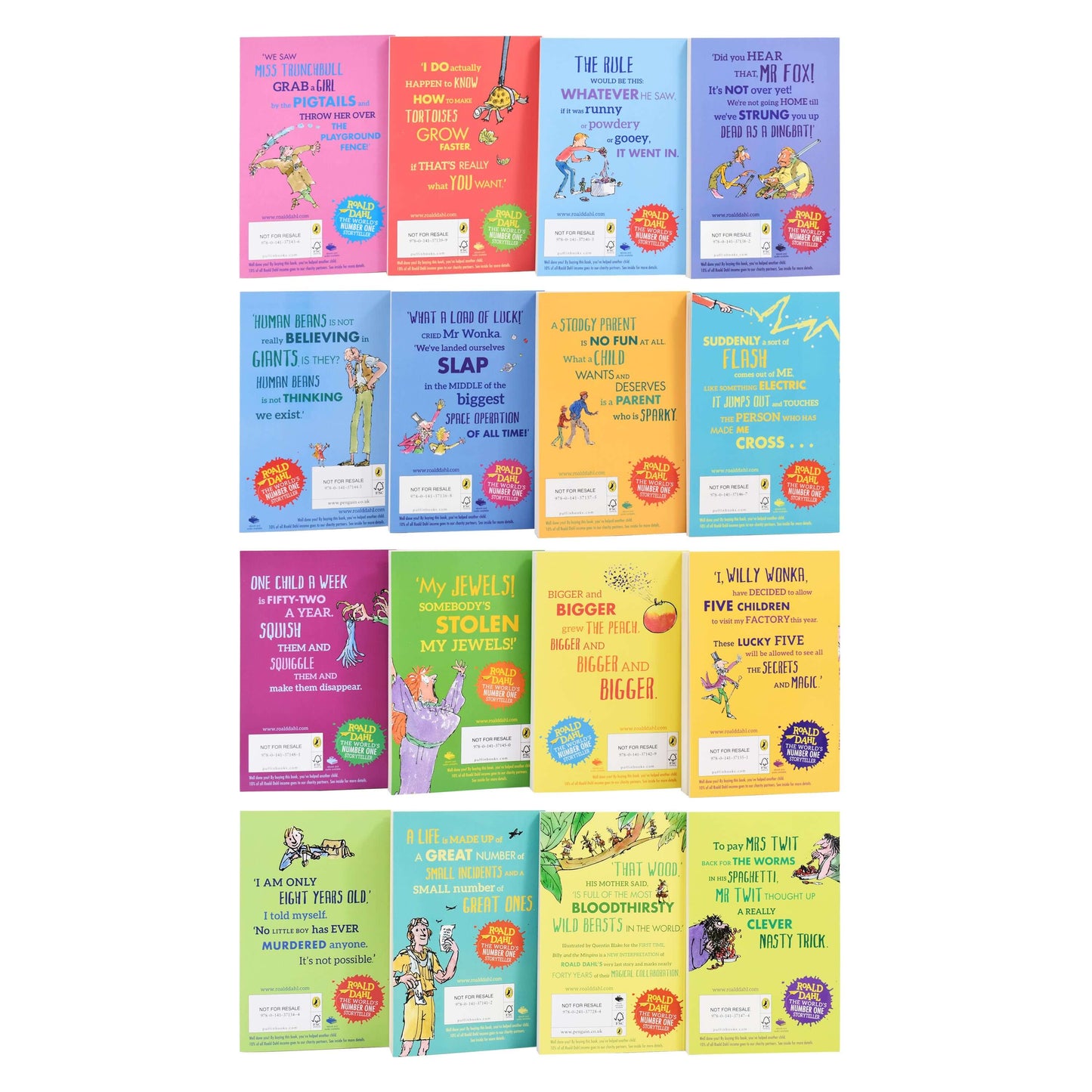 Roald Dahl Collection 16 Books Box Set - Ages 7-9 - Paperback