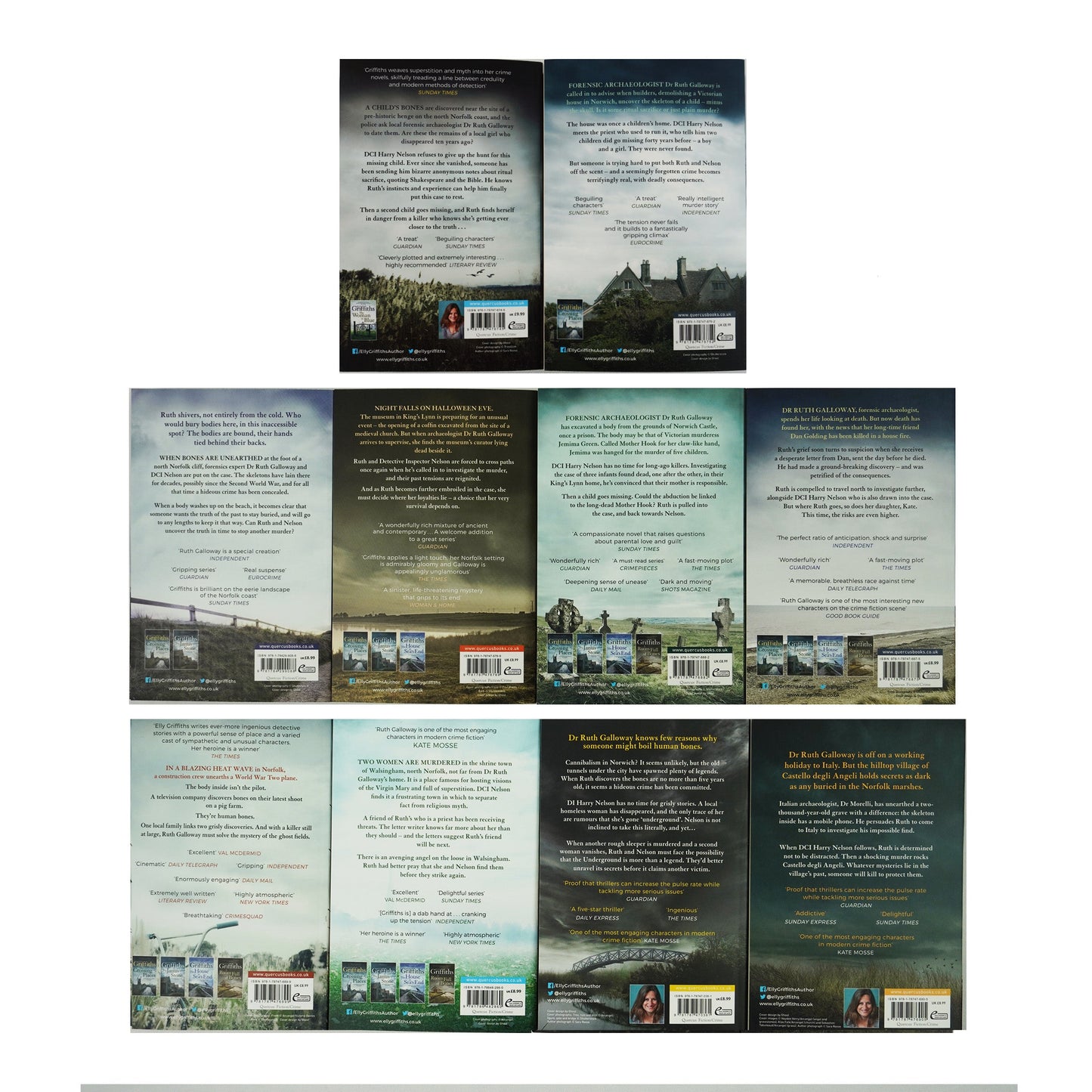 The Dr Ruth Galloway Mysteries By Elly Griffiths 10 Books Collection Set - Fiction - Paperback