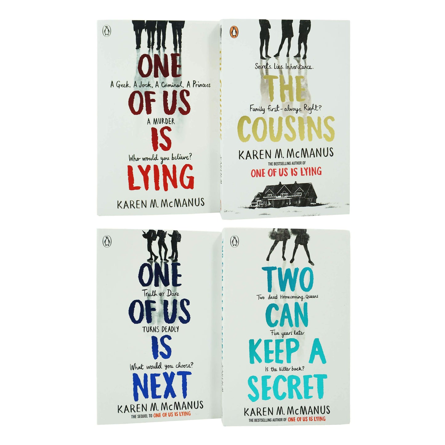 One Of Us Is Lying by Karen M. McManus 4 Books Box Set - Ages 12-17 - Paperback