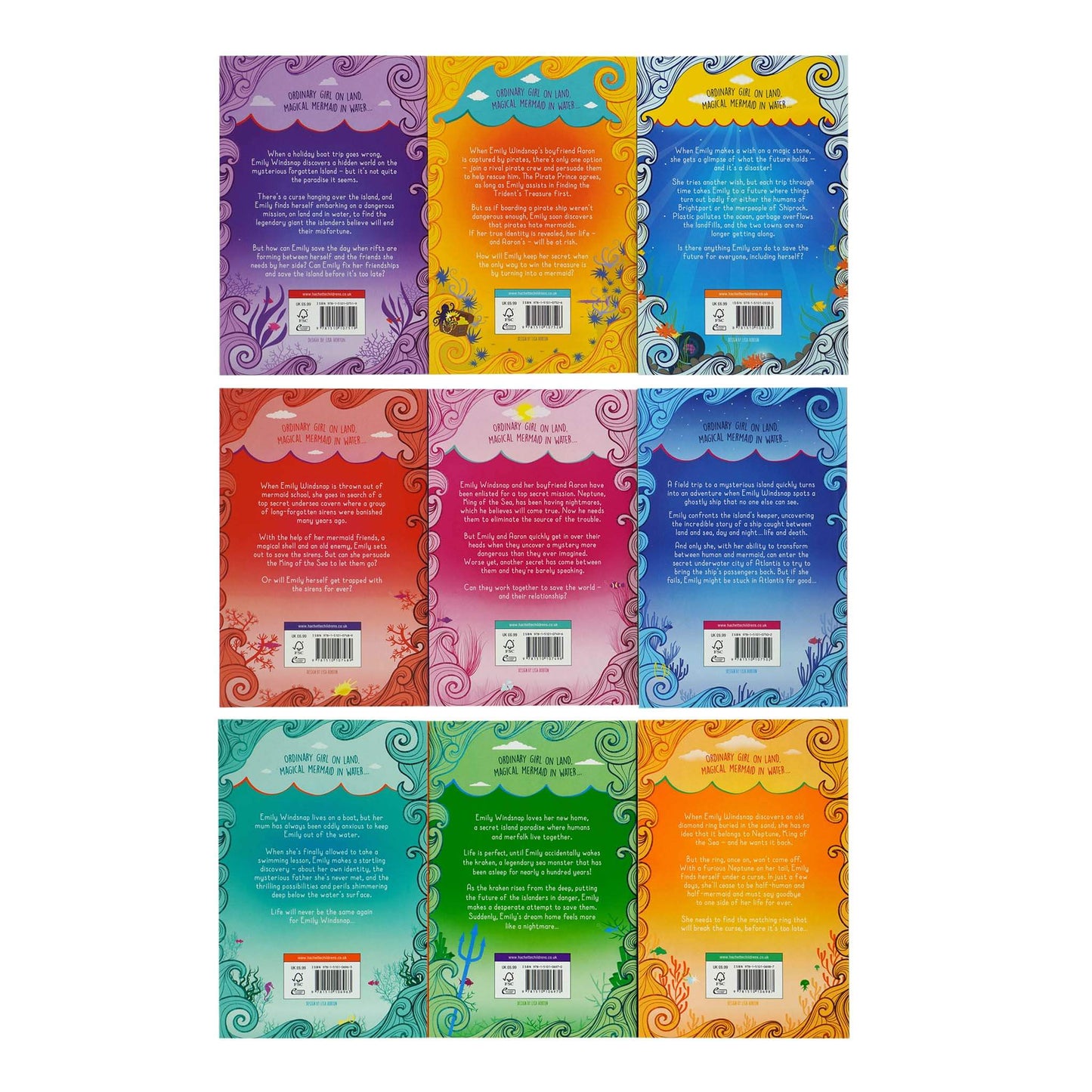 Emily Windsnap by Liz Kessler: Books 1-9 Complete Collection Set - Ages 9-14 - Paperback