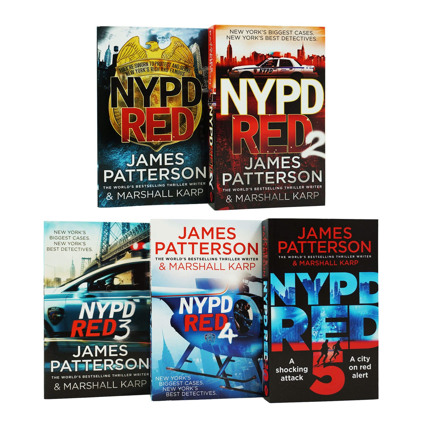 NYPD Red by James Patterson: Books 1-5 Collection Set - Fiction - Paperback