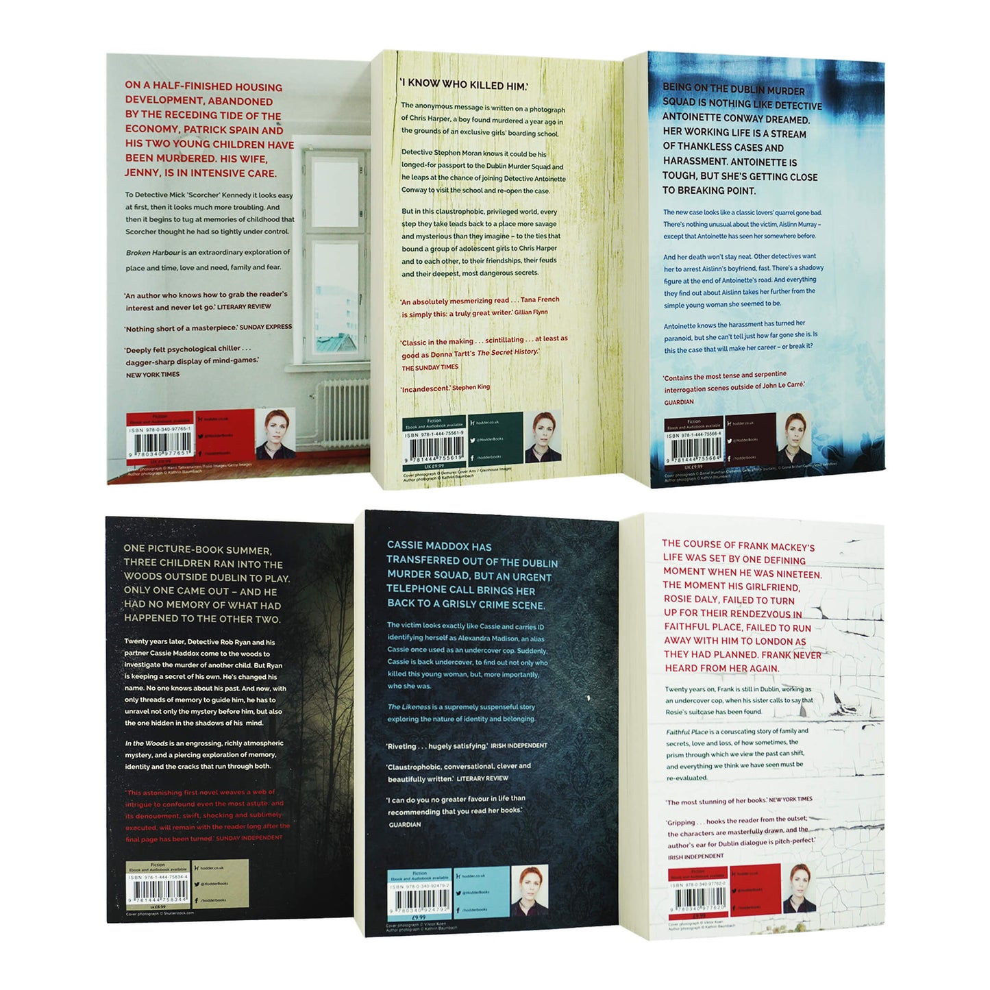 The Dublin Murder Squad Series by Tana French 6 Books Collection Set - Fiction - Paperback