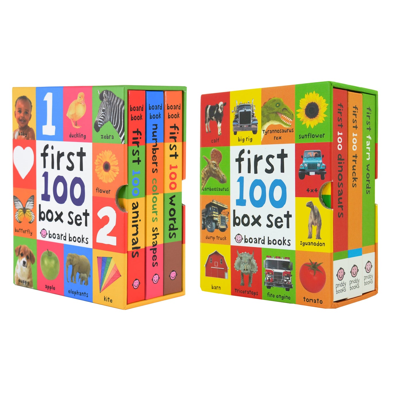 First 100 series 6 Books Children Collection Box Set By Roger Priddy - Ages 0-5 - Board Book