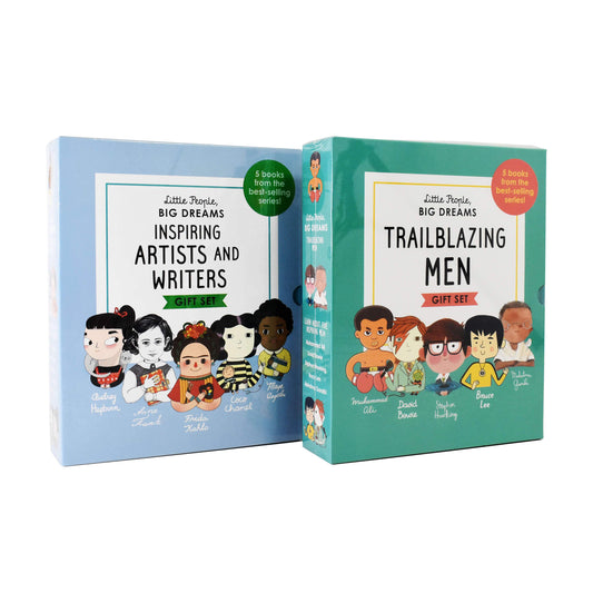 Little People, Big Dreams 10 Books Box Set Artists And Writers, Trailblazing Men by Frances Lincoln - Ages 7-9 - Hardback
