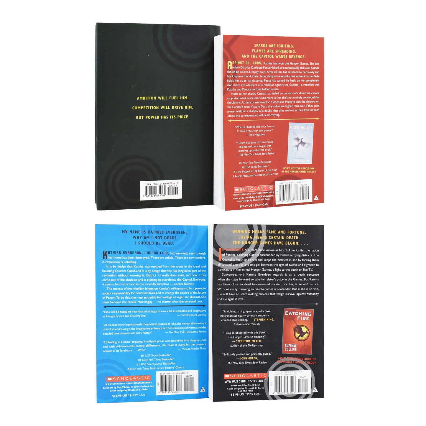 Hunger Games Trilogy Series 4 Books Collection Set By Suzanne Collins NEW COVER - Young Adult