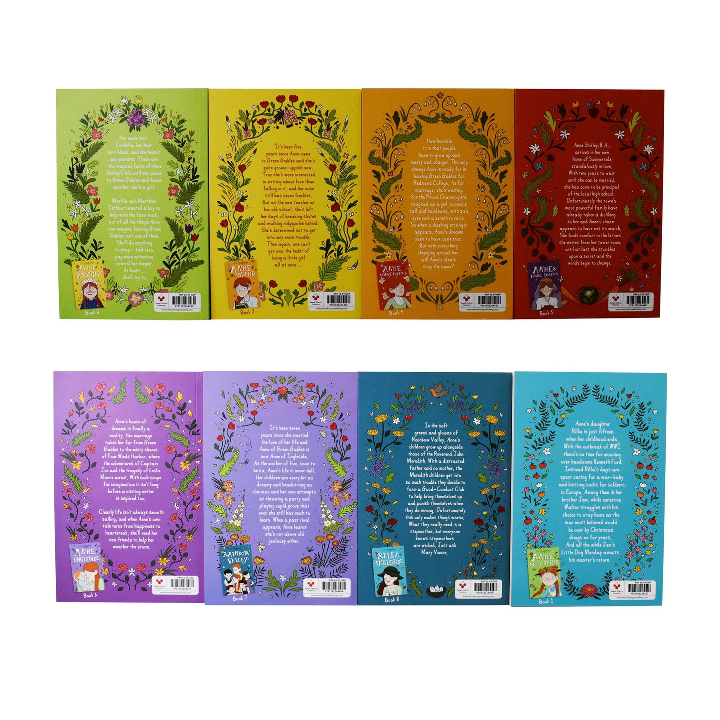 Anne of Green Gables The Complete 8 Book Collection - Ages 9-14 - Paperback - Lucy Maud Montgomery