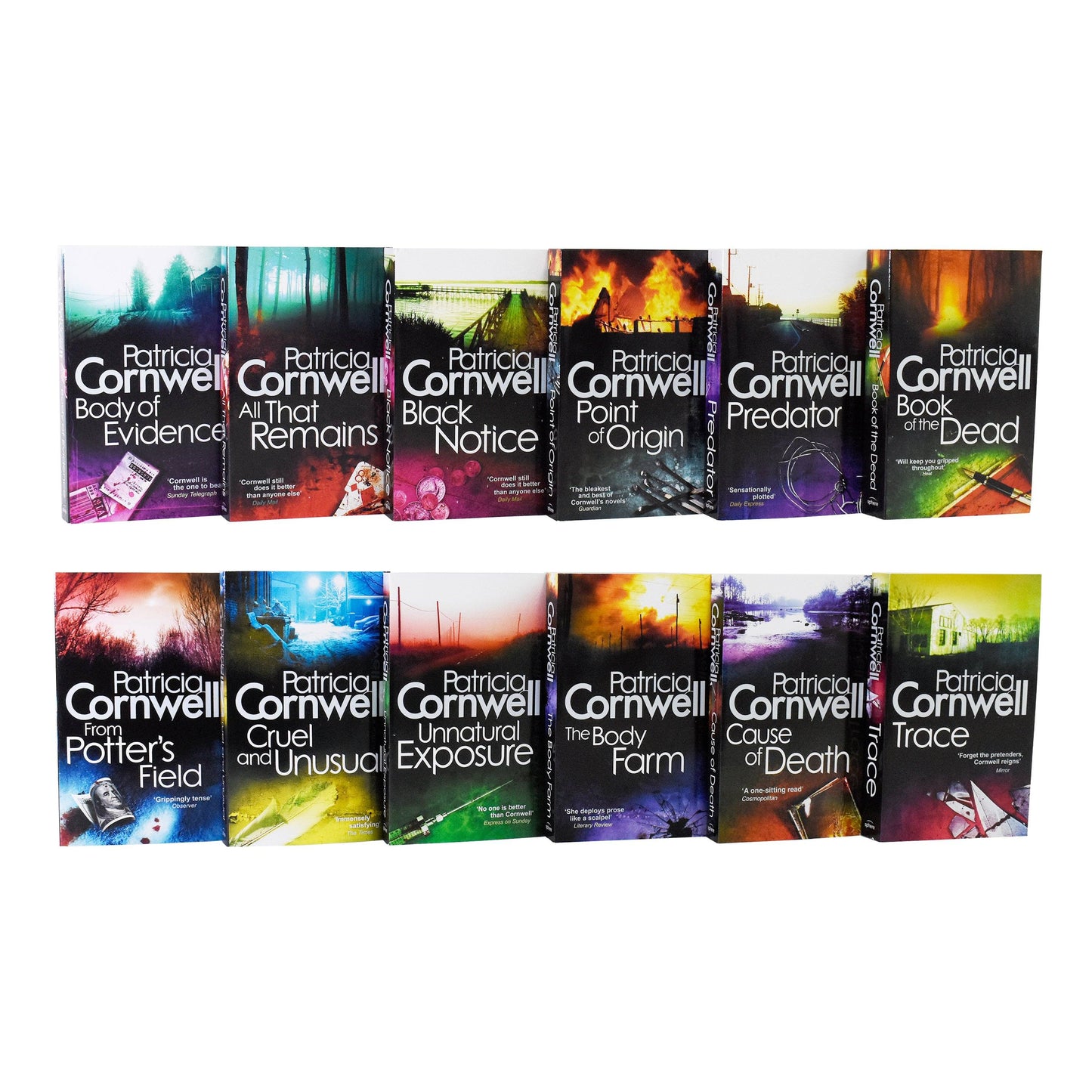 Patricia Cornwell Kay Scarpetta Series 12 Books Collection Set - Fiction- Paperback