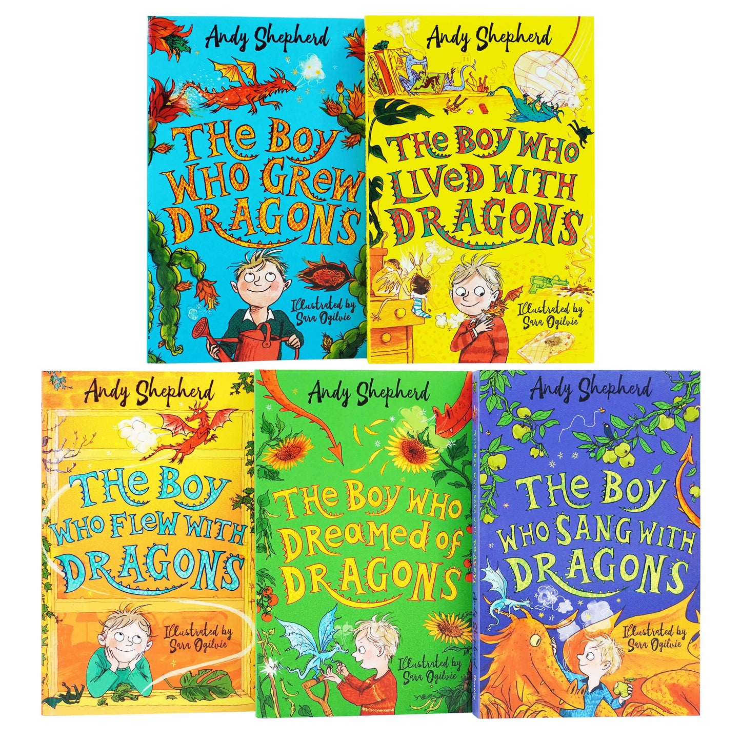 The Boy Who Grew Dragons Series 5 Books Collection By Andy Shepherd - Age 5-9 - Paperback