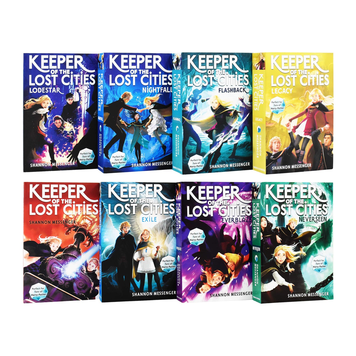 Keeper of the Lost Cities by Shannon Messenger 8 Books Box Set - Young Adult - Paperback