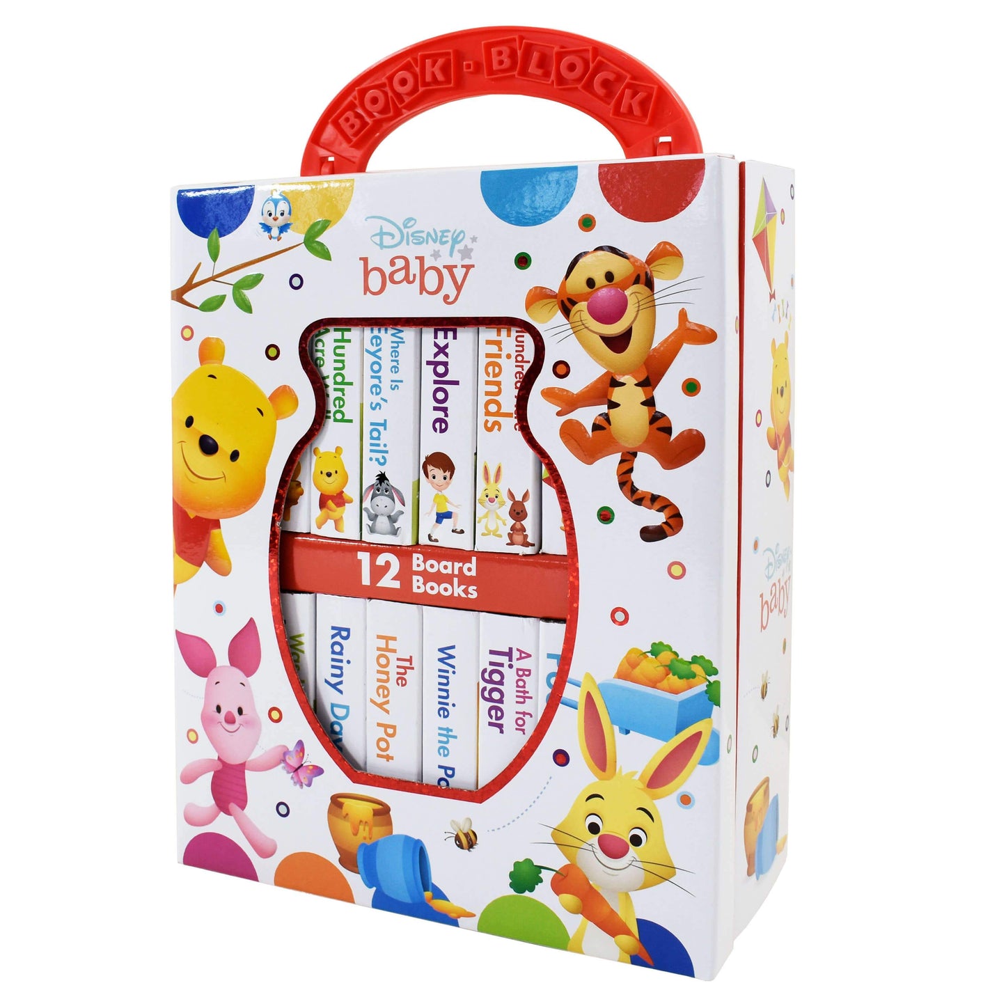 Disney Baby - Winnie the Pooh - My First Library Board Book Block 12-Book Set - Ages 0-5 - Board Book