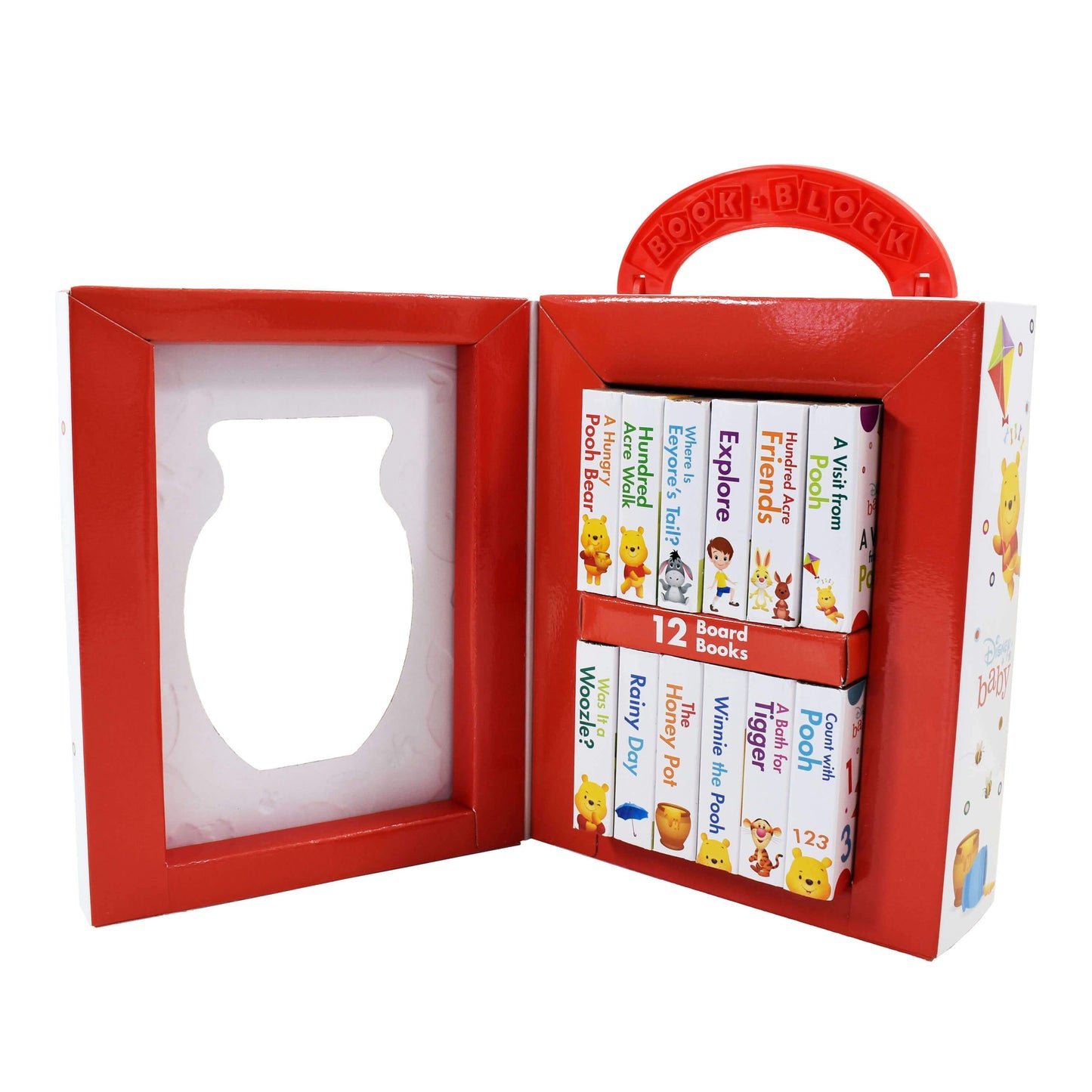 Disney Baby - Winnie the Pooh - My First Library Board Book Block 12-Book Set - Ages 0-5 - Board Book