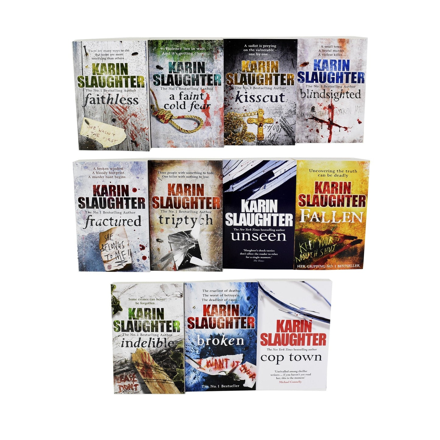 Karin Slaughter Will Trent and Grant County Series 11 Books Collection Set - Adult - Paperback
