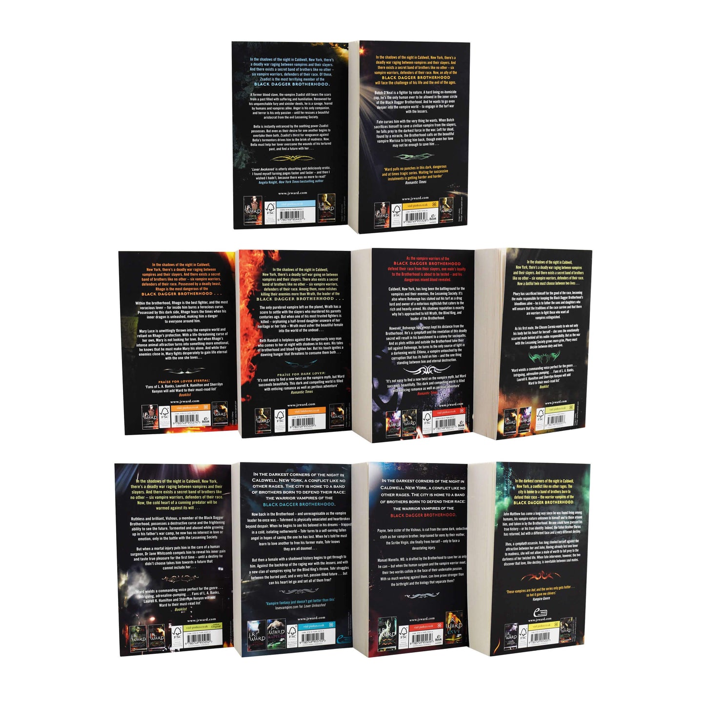 Black Dagger Brotherhood by J.R. Ward 10 Books Collection Set - Fiction - Paperback