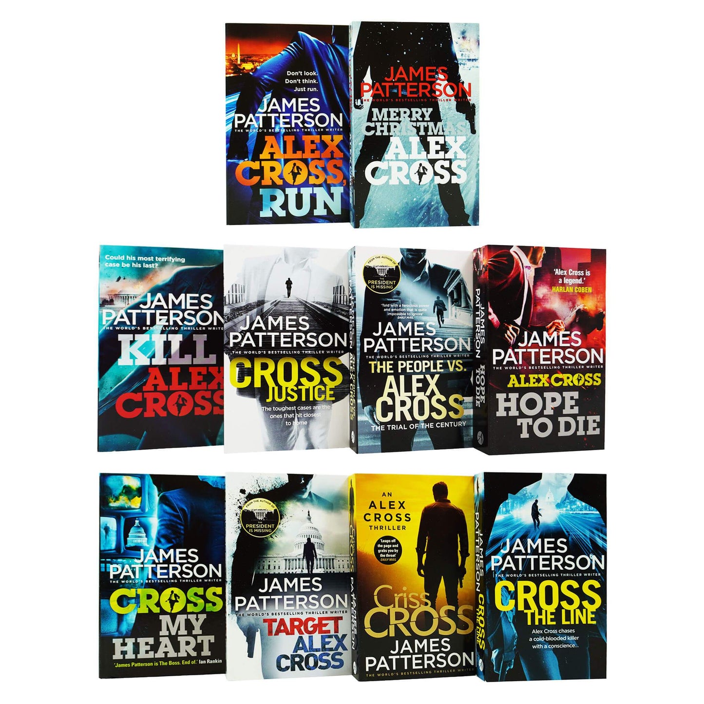 Alex Cross 10 Books Collection Set By James Patterson - Fiction - Paperback