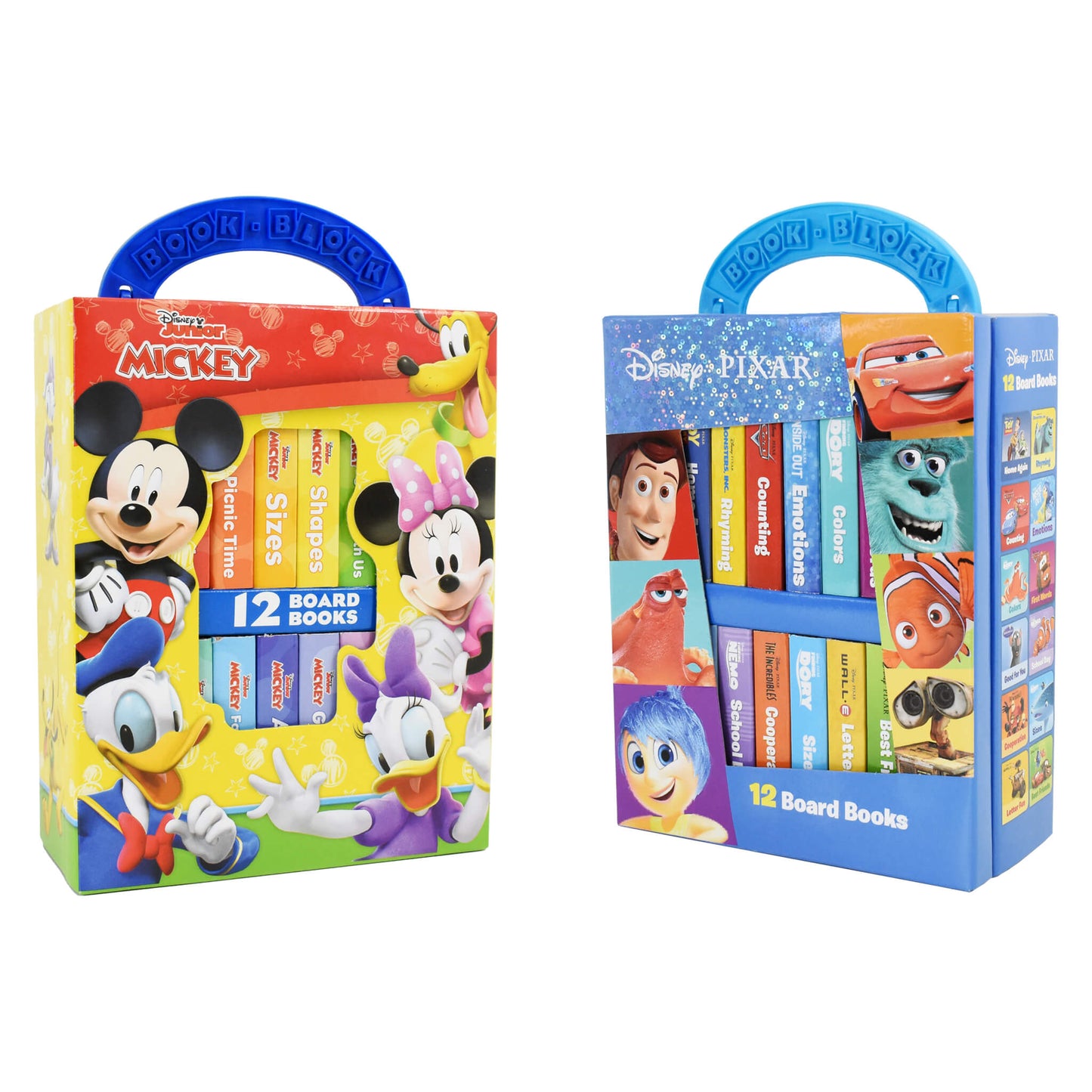 Disney Junior Mickey Mouse Clubhouse & Disney Pixar My First Library 24 Books Box Set - Age 0-5 - Board Book