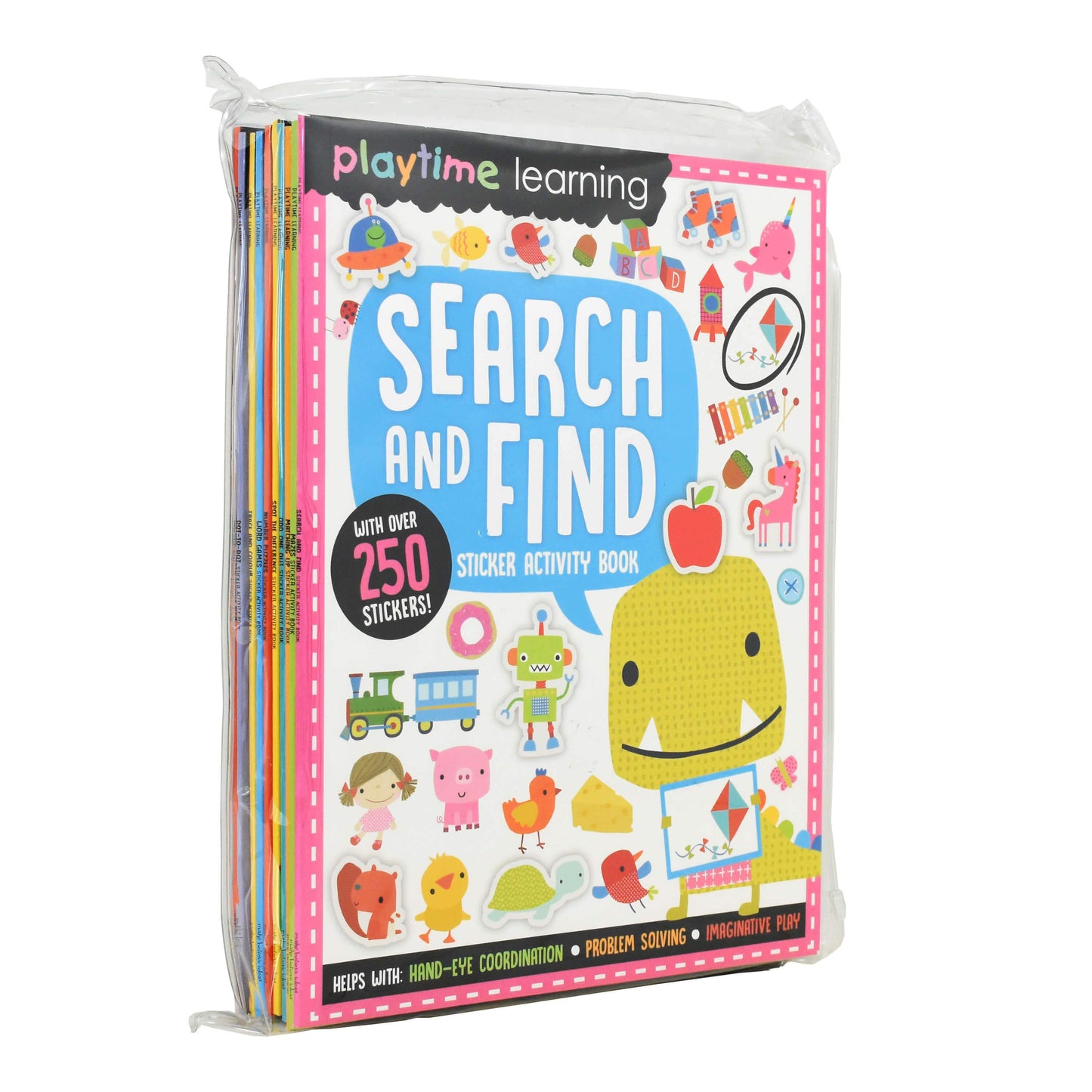 Playtime Learning Numbers Words Colours Sticker Activity 10 Books Set by Make Believe Ideas – Ages 4 years and up - Paperback