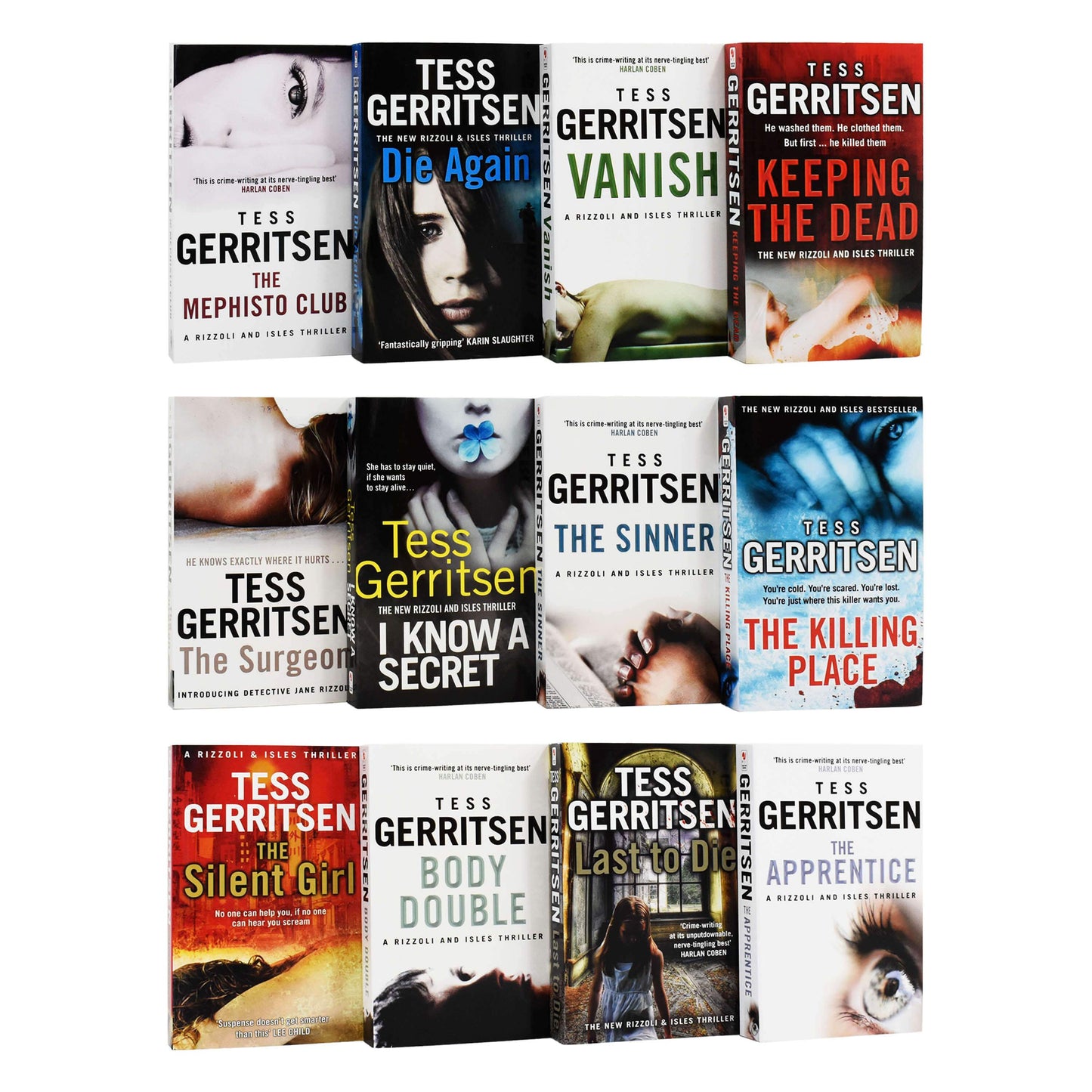 Rizzoli & Isles Series by Tess Gerritsen 12 books Collection Set – Fiction - Paperback