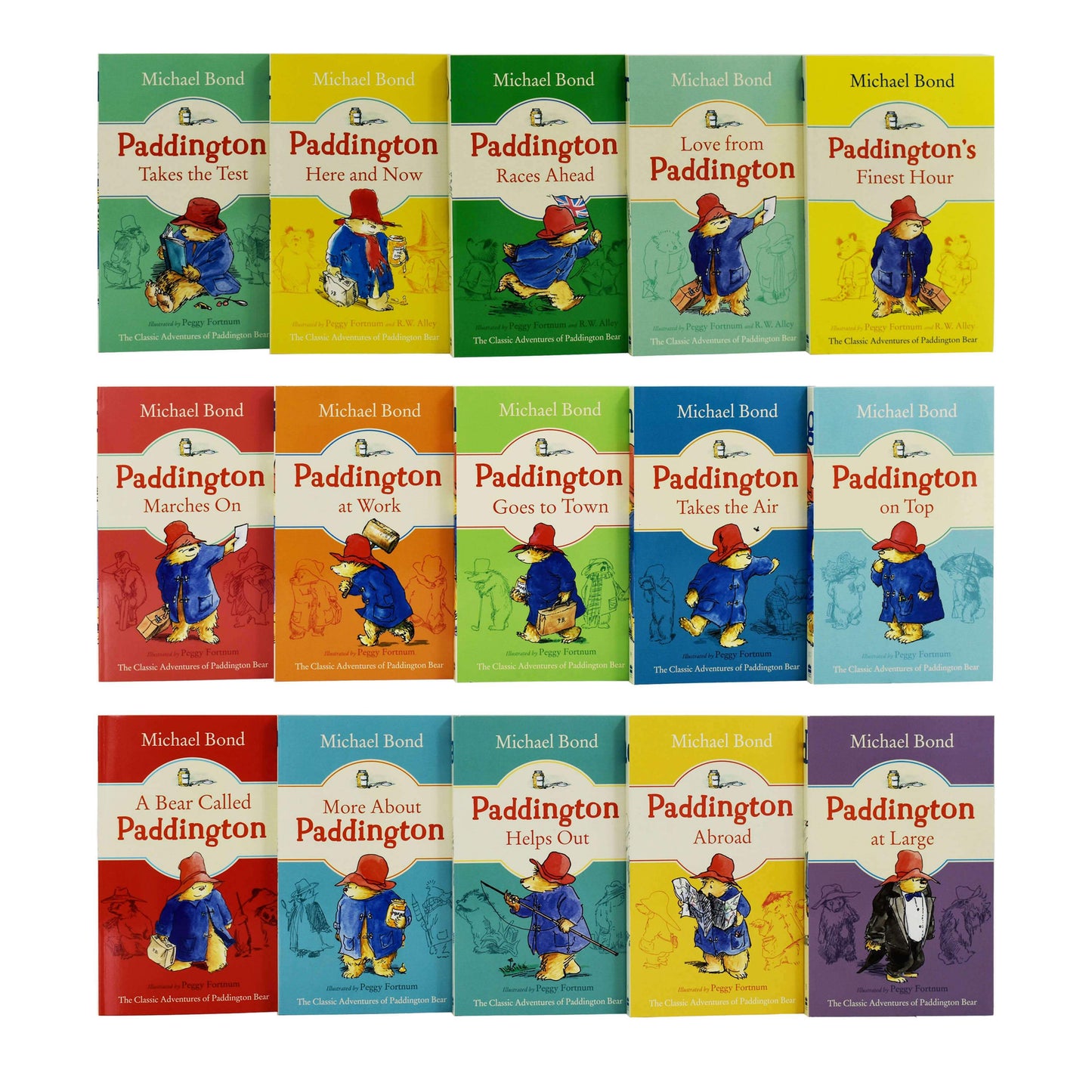 The Classic Adventures Of Paddington Bear by Michael Bond 15 Books Box Set – Ages 5-7 - Paperback