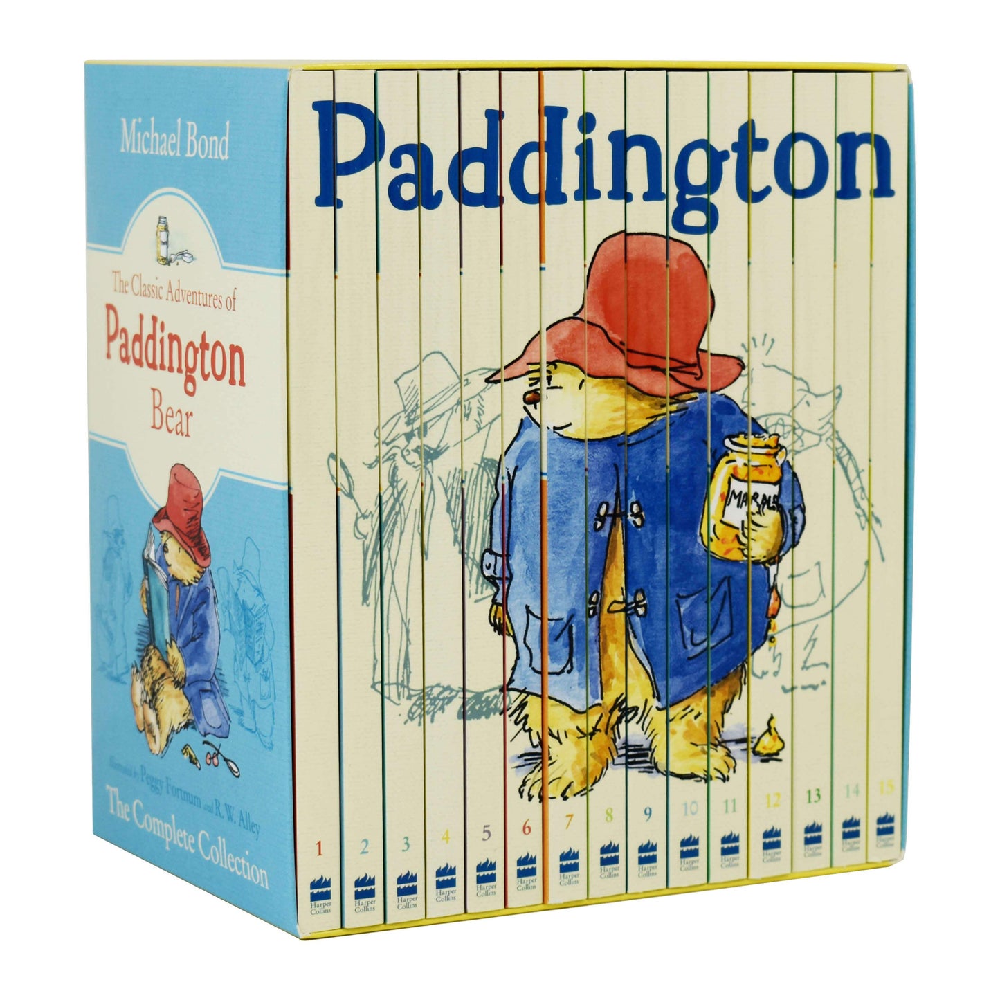 The Classic Adventures Of Paddington Bear by Michael Bond 15 Books Box Set – Ages 5-7 - Paperback