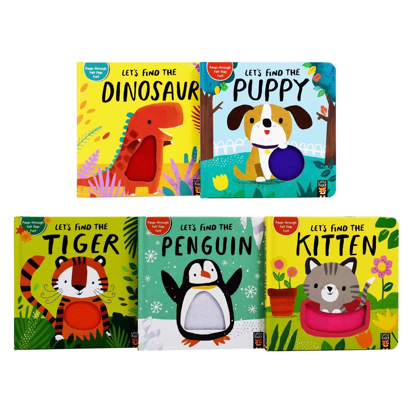 Lets Find the Animals 5 Books Box Set By Little Tigers - Ages 0-5 - Board Books