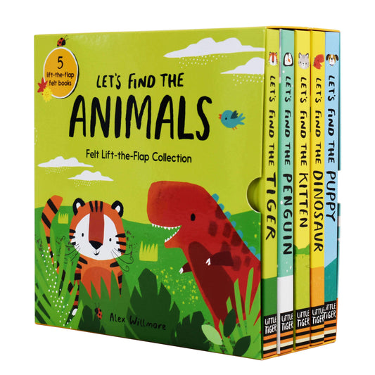 Lets Find the Animals 5 Books Box Set By Little Tigers - Ages 0-5 - Board Books