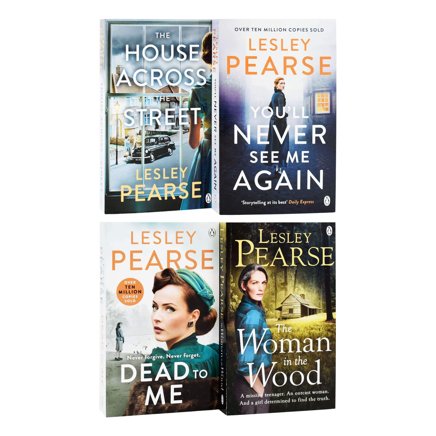 Lesley Pearse 4 Books Set (Dead to Me, Woman in the Wood, Across the Street, You'll Never See Me) - Young Adult - Paperback