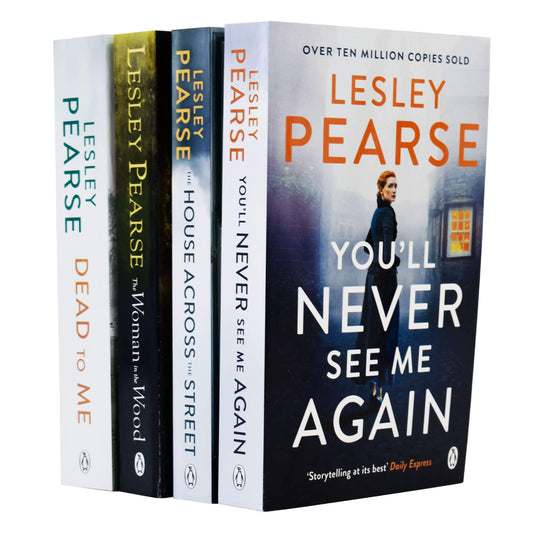 Lesley Pearse 4 Books Set (Dead to Me, Woman in the Wood, Across the Street, You'll Never See Me) - Young Adult - Paperback
