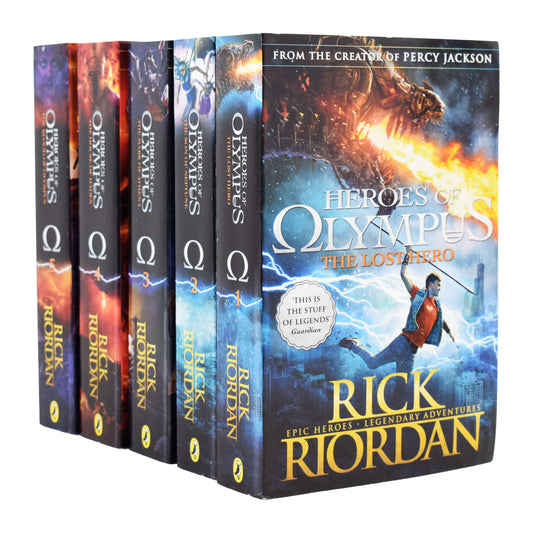 Heroes of Olympus Complete Collection 5 Books Set By Rick Riordan - Age 9-14 - Paperback