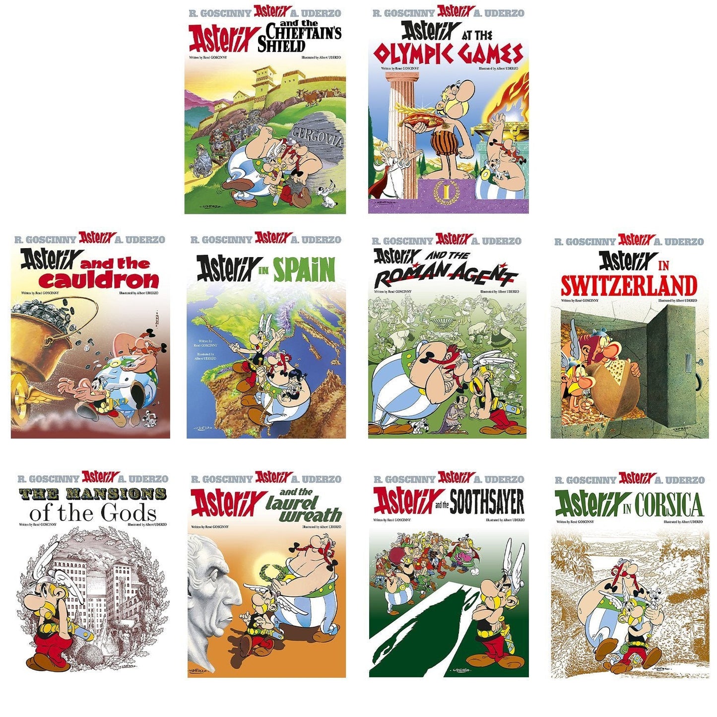 Asterix by Goscinny & Uderzo: Books 1-39 Complete Collection Set - Ages 6-11 - Paperback