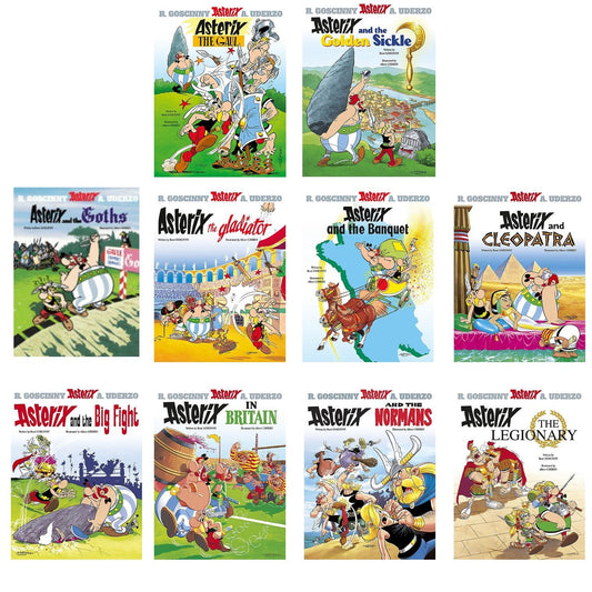 Asterix by Goscinny & Uderzo: Books 1-39 Complete Collection Set - Ages 6-11 - Paperback