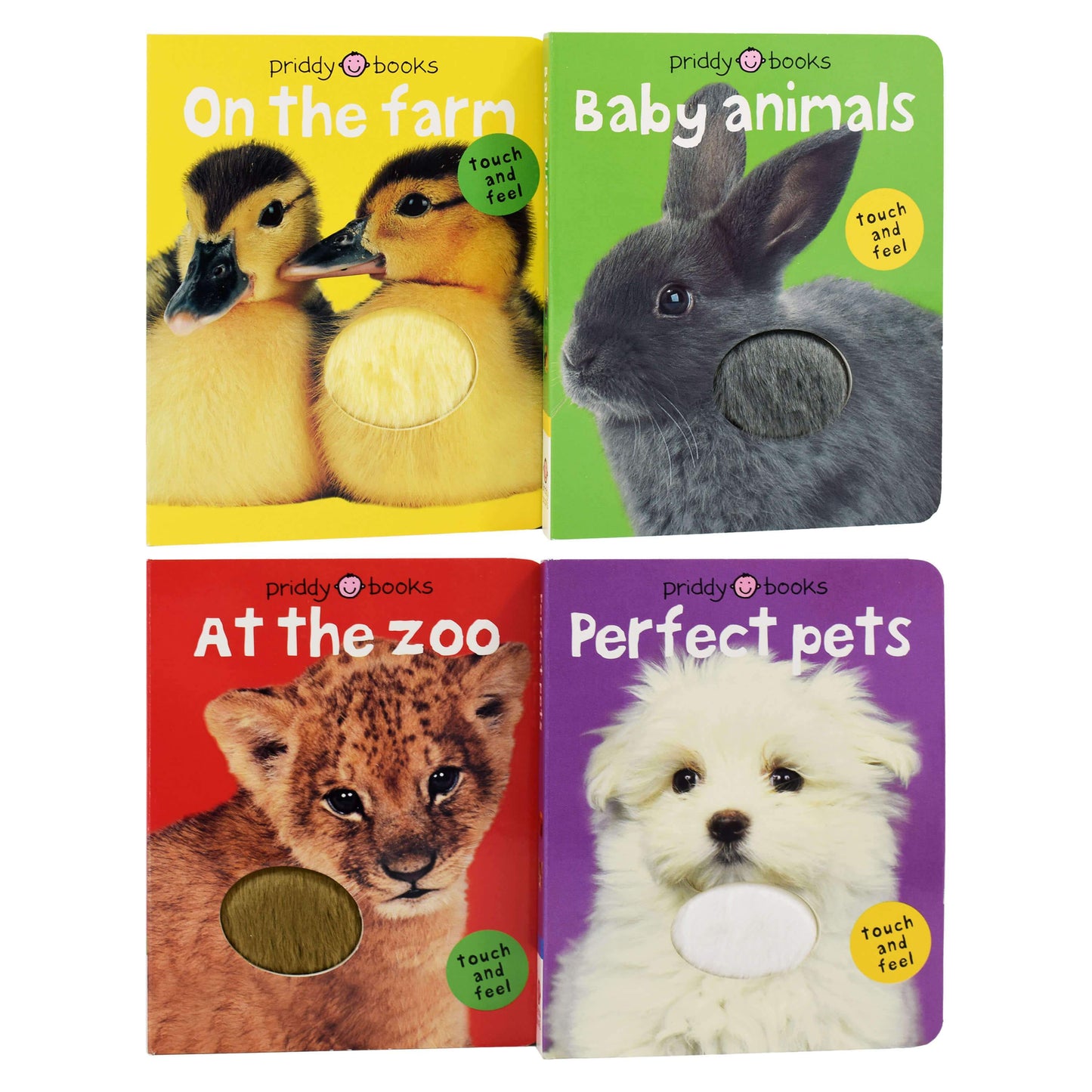 Bright Baby Touch & Feel Slipcase 4 Books by Priddy Books - Ages 0-5 - Board Book