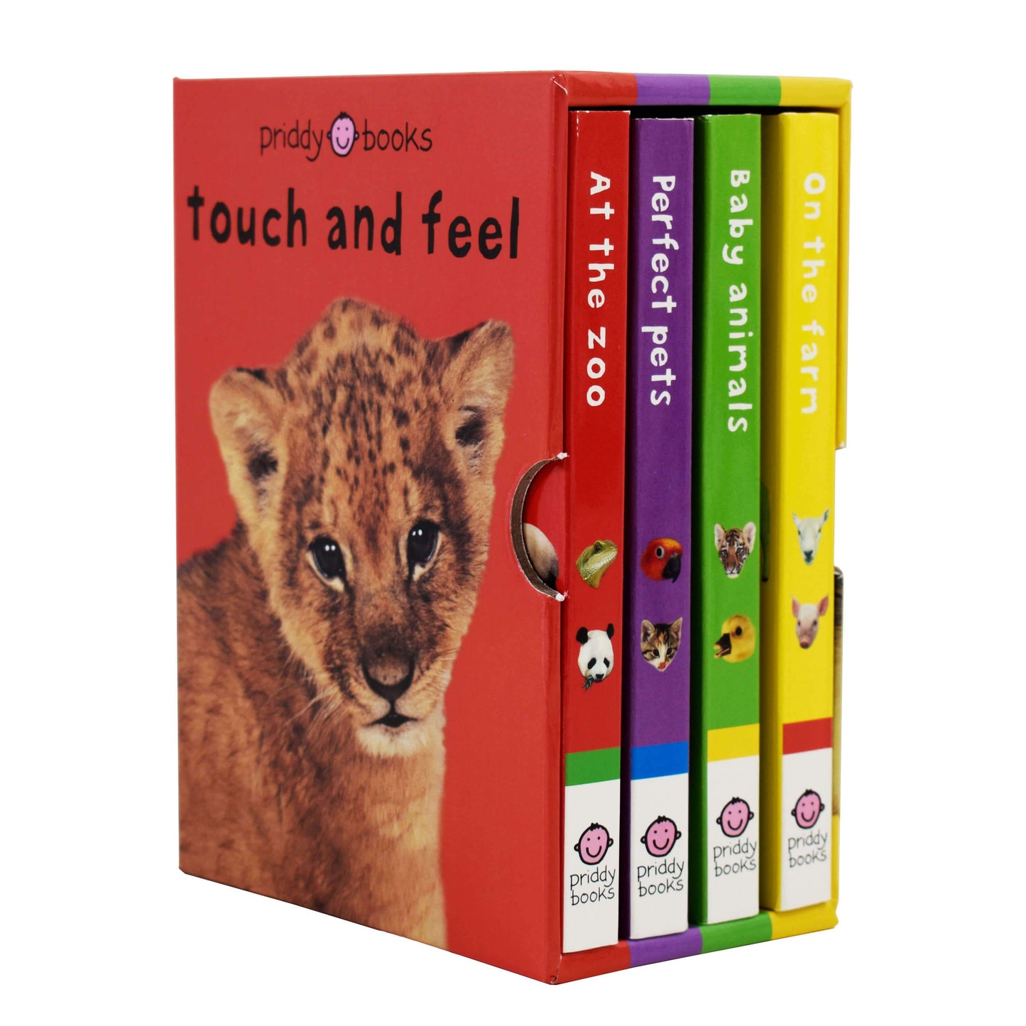 Bright Baby Touch & Feel Slipcase 4 Books by Priddy Books - Ages 0-5 - Board Book