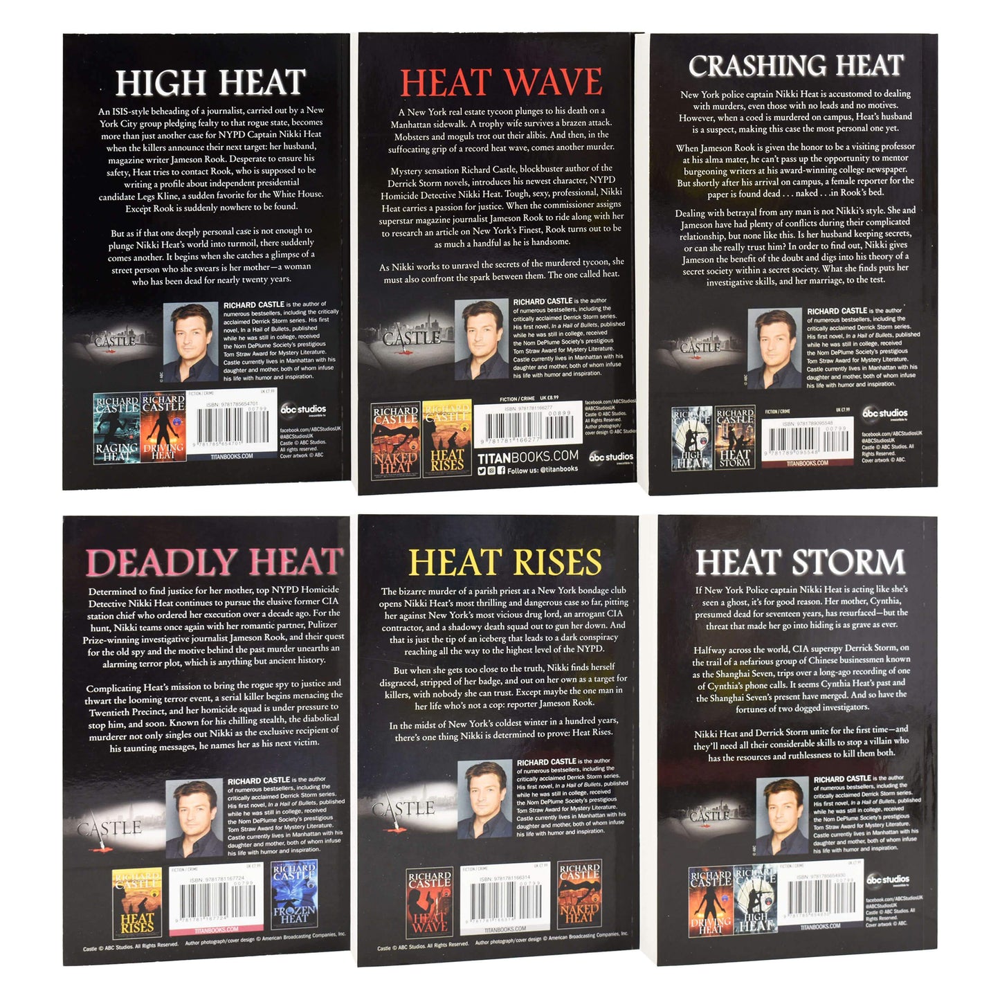 Castle: Nikki Heat by Richard Castle 6 Books Collection Set - Fiction - Paperback
