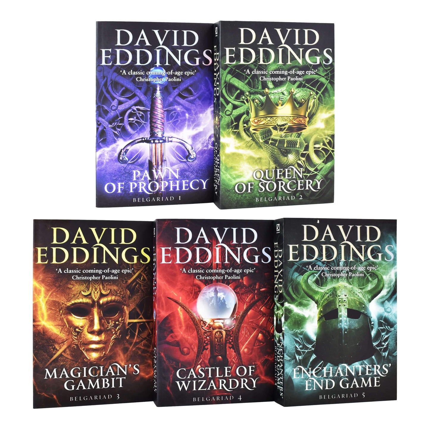 The Belgariad Series 1 To 5 Books Collection Set By David Eddings - Ages 12-15 - Paperback