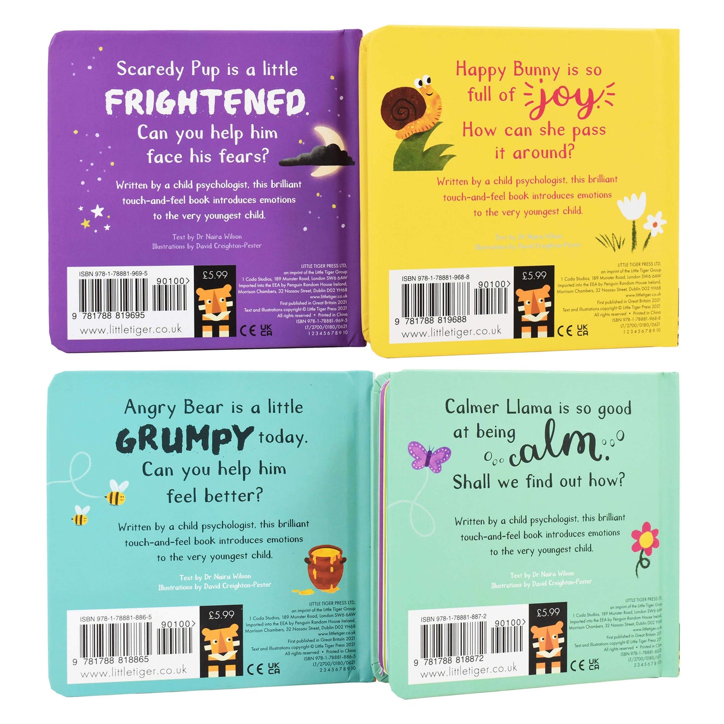 My First Behaviours Touch & Feelings 4 Books Gift Box Set By Naira Wilson - Ages 0-5 - Board Book