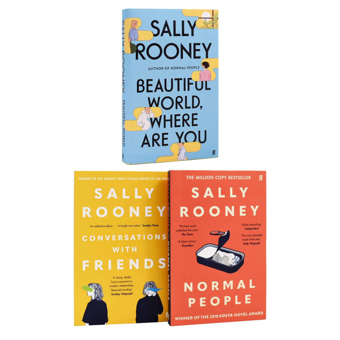 Sally Rooney 3 Book Collection - Normal People/Conversations with Friends/Beautiful World, Where Are You  - Adult - Hardback/Paperback