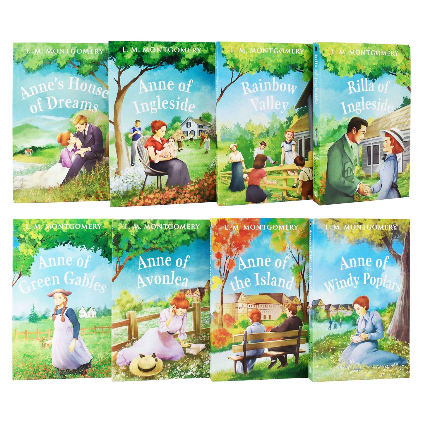 Anne of Green Gables The Complete Collection 8 Books Set By L.M. Montgomery - Ages 9-14 - Paperback