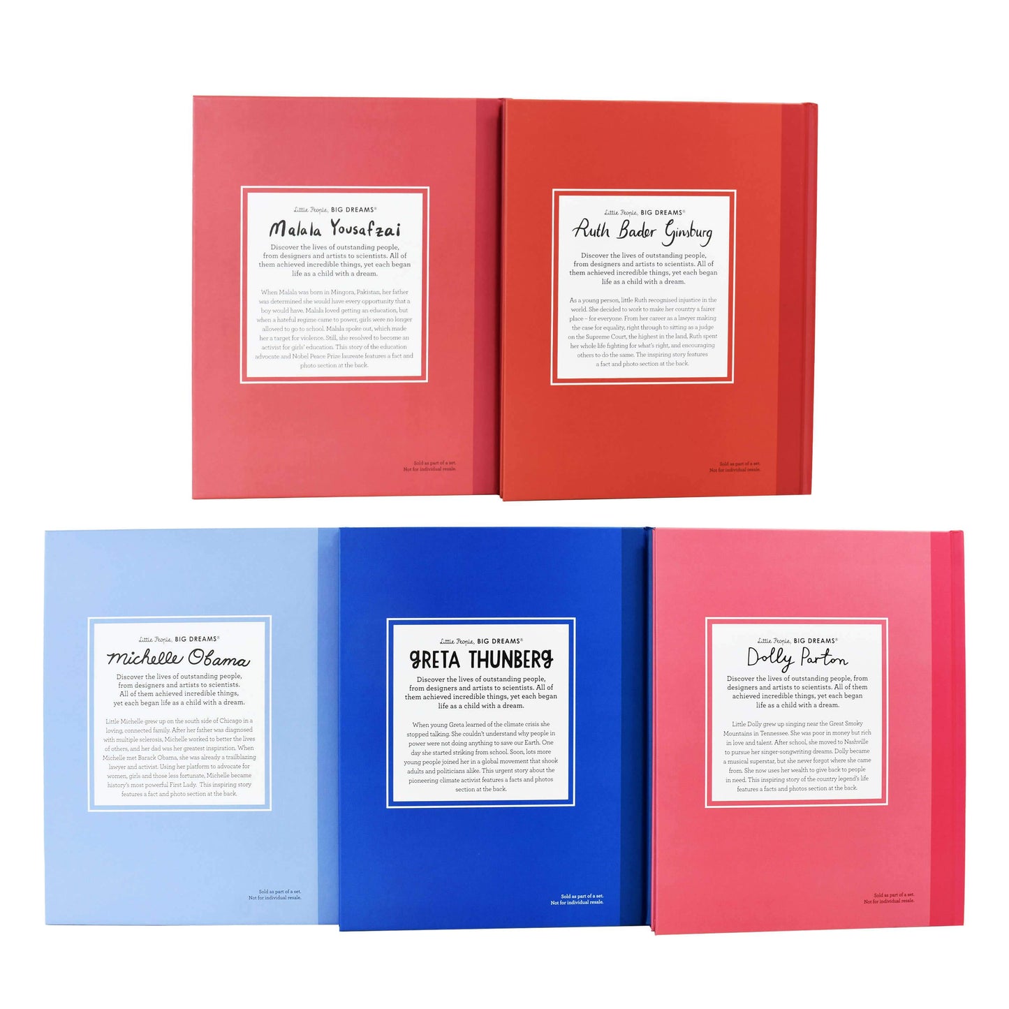 Little People Big Dreams Groundbreaking Women 5 Books Gift Set By Maria Isabel Sanchez Vegara - Ages 7-9 - Hardback