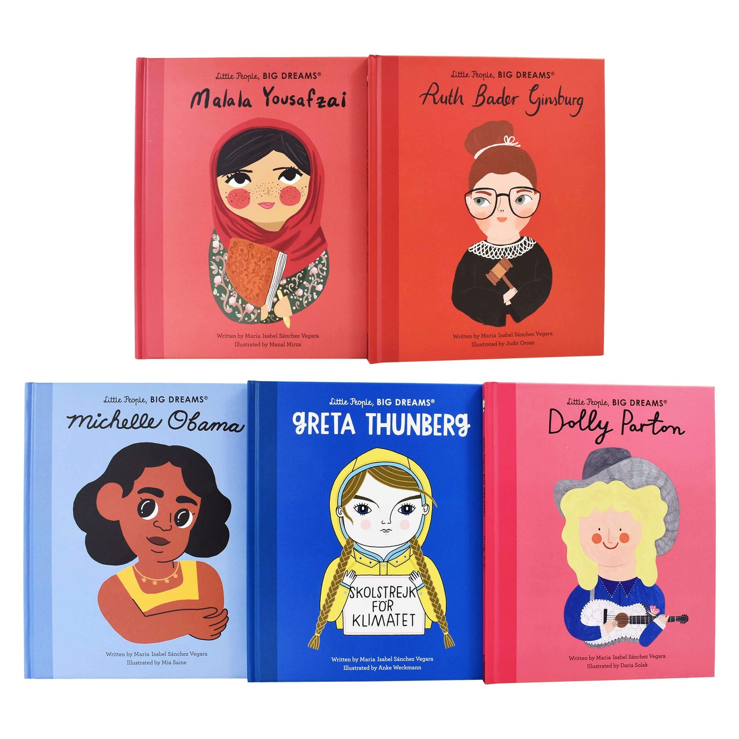 Little People Big Dreams Groundbreaking Women 5 Books Gift Set By Maria Isabel Sanchez Vegara - Ages 7-9 - Hardback