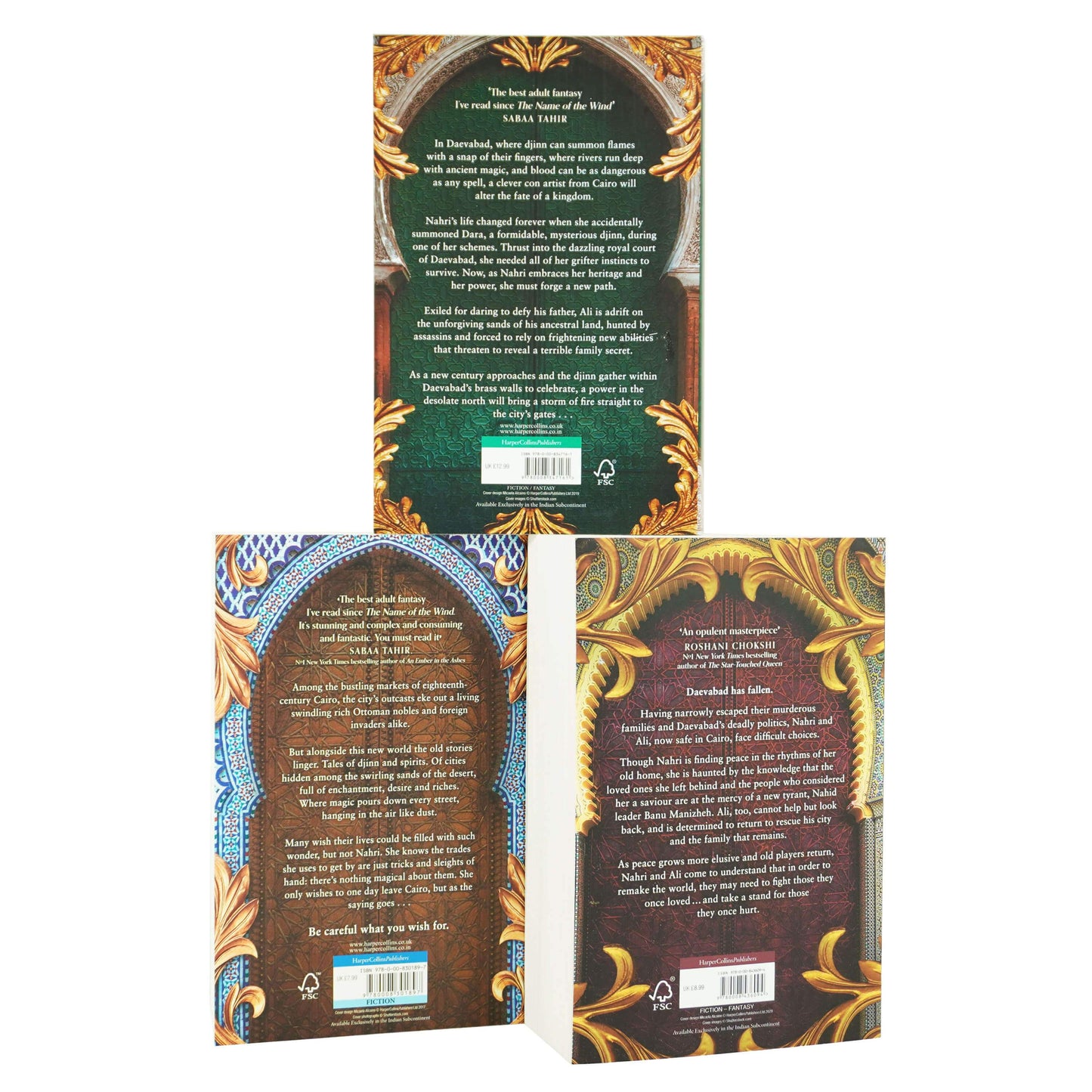 The Daevabad Trilogy Collection 3 Books Set By S. A. Chakraborty - Ages 13+ - Paperback