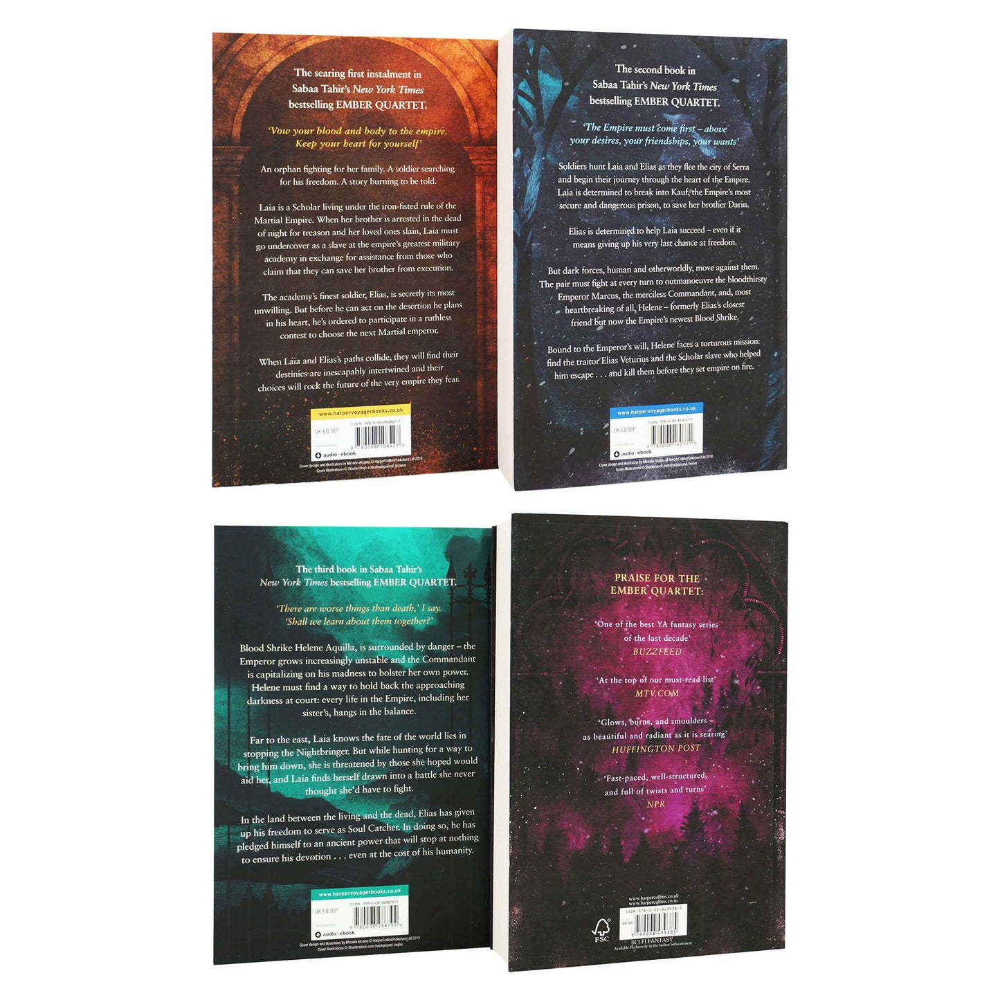 Ember Quartet by Sabaa Tahir 4 Books Collection Set - Ages  13 years and up - Paperback