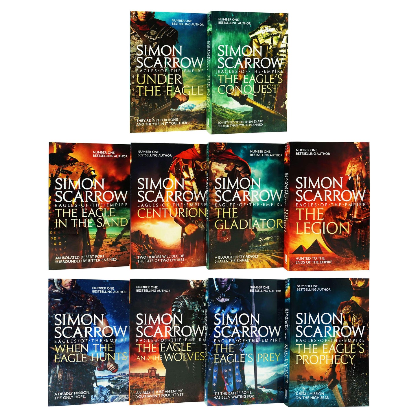Eagles of the Empire Series 10 Books Collection Box Set by Simon Scarrow - Young Adult - Paperback